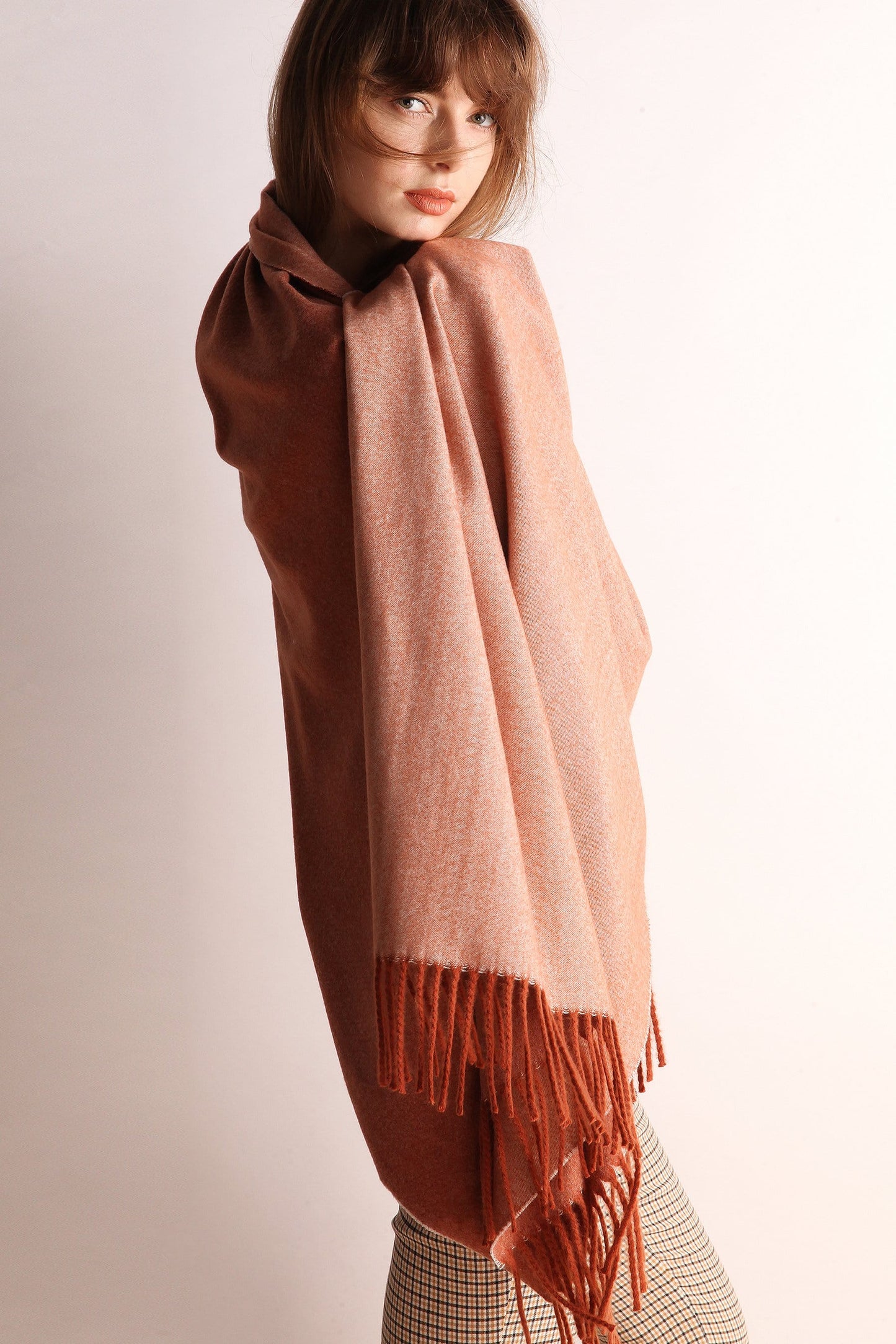 Minimalist Fringe Hem Scarf