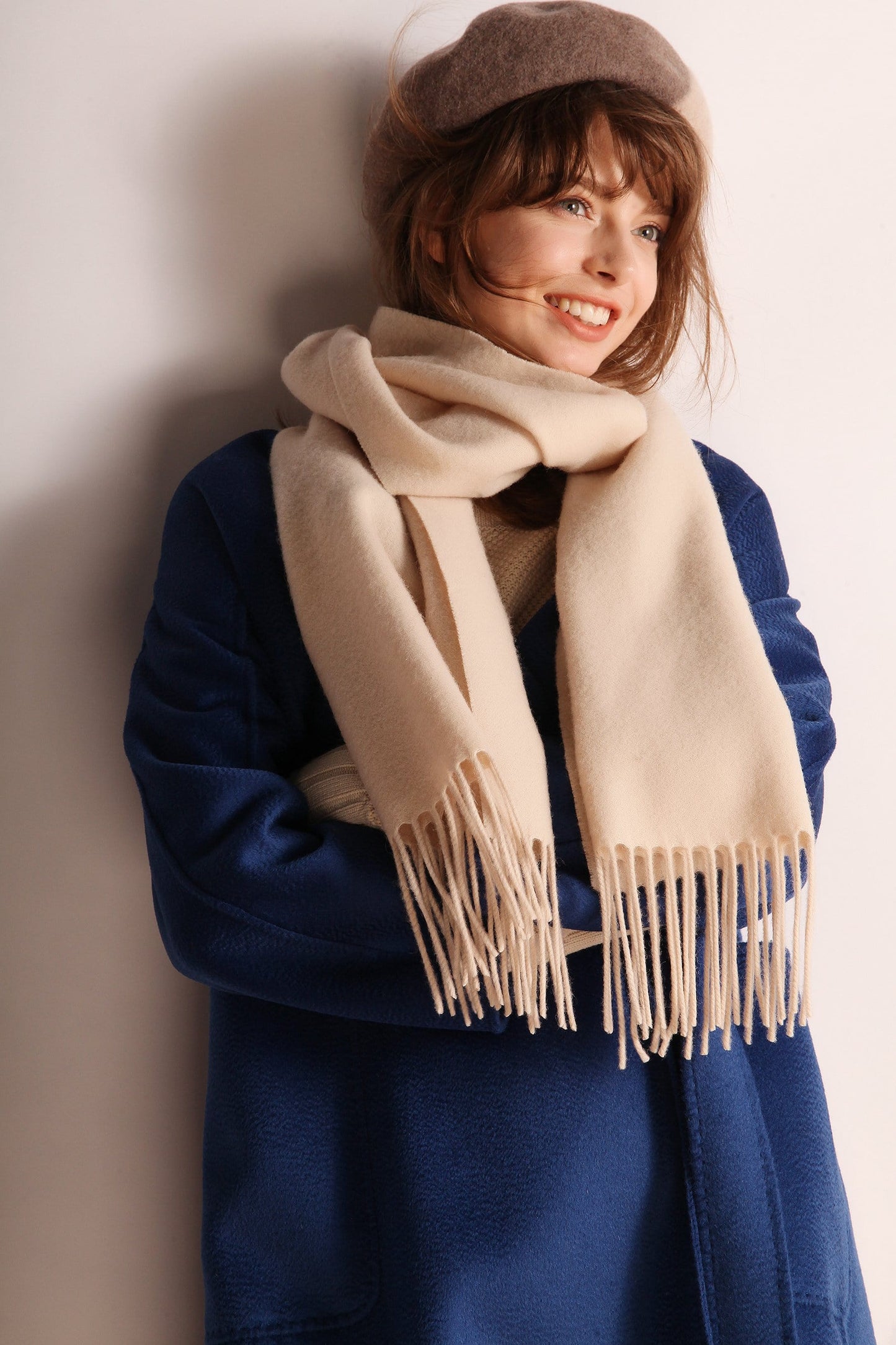 Solid Color Wool Scarf