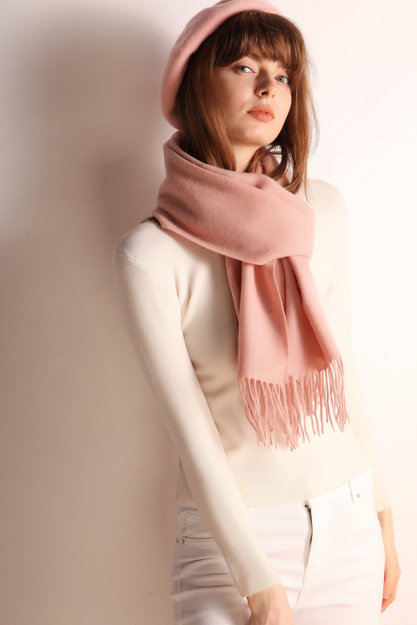 Solid Color Wool Scarf