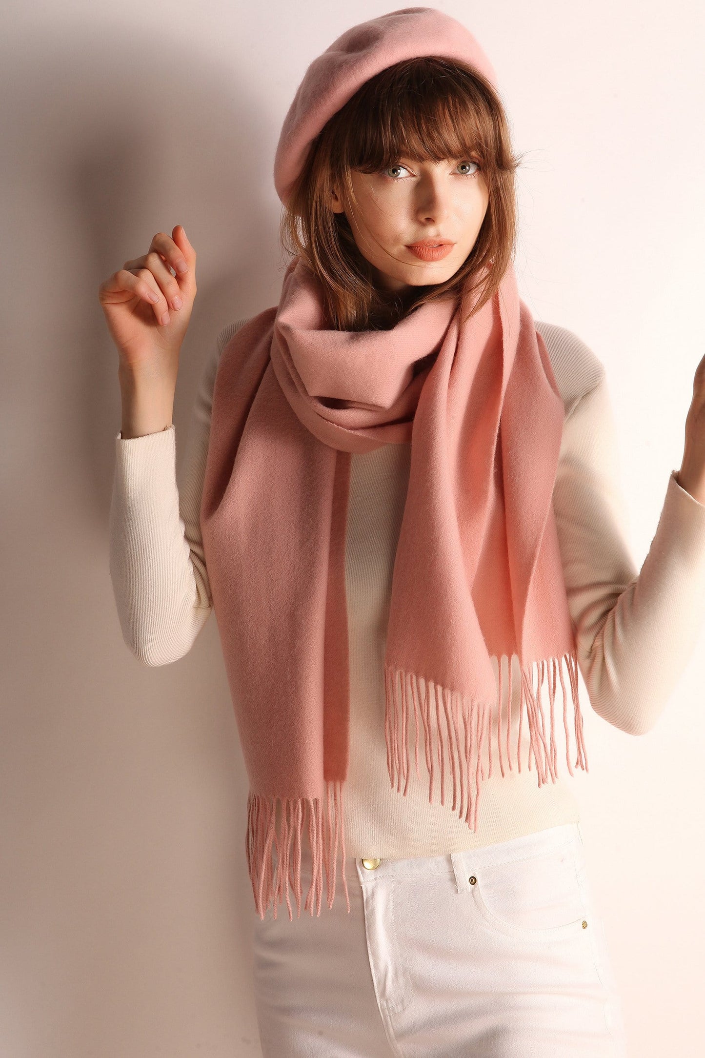 Solid Color Wool Scarf