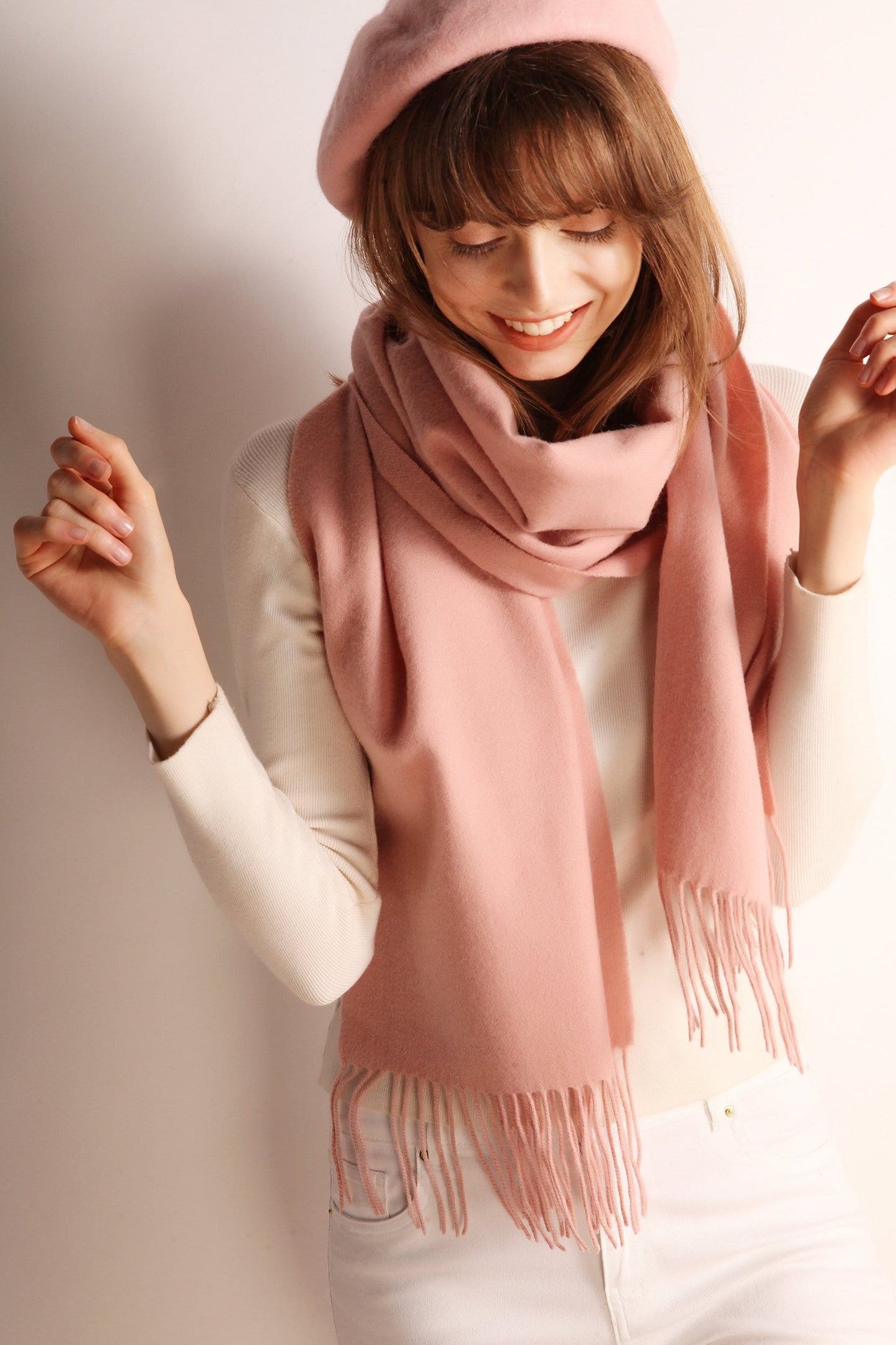 Solid Color Wool Scarf