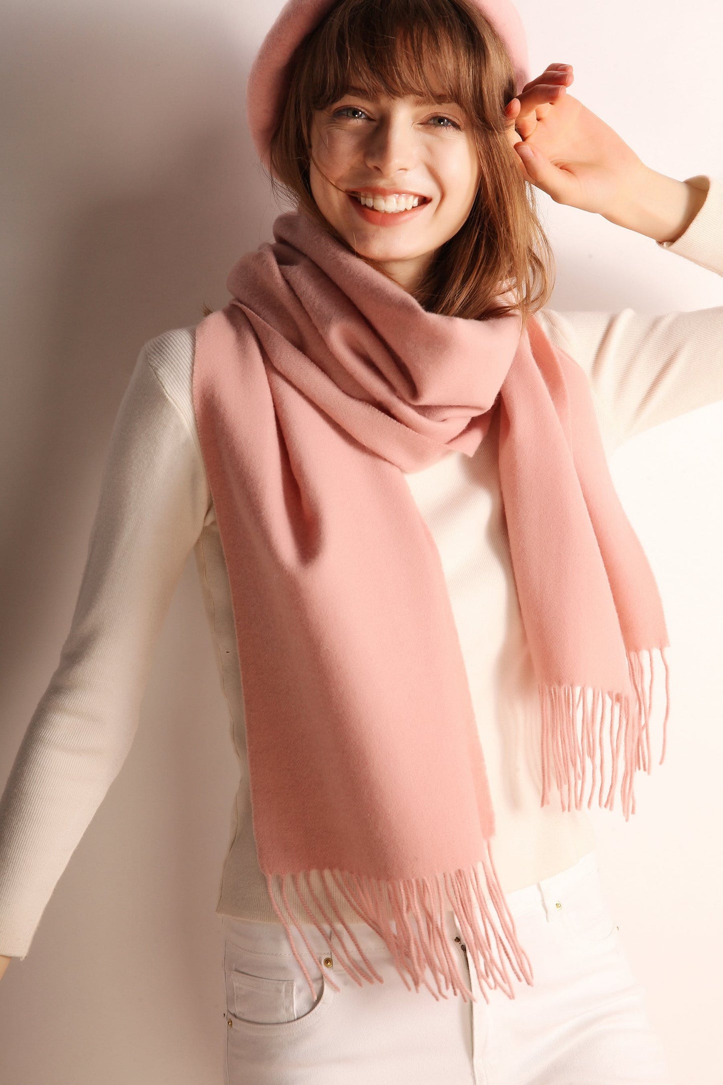 Solid Color Wool Scarf