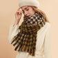 Two Tone Houndstooth Print Scarf