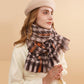 Two Tone Houndstooth Print Scarf