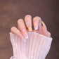 Long Square Yellow French Tip Press On Nails with Bow