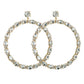 Round Circle Crystal Embellished Earring