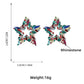 Dazzling Star Shaped Crystal Earrings