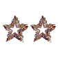 Dazzling Star Shaped Crystal Earrings