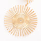 Gold Toned Matching Round Circles Dangle Earrings