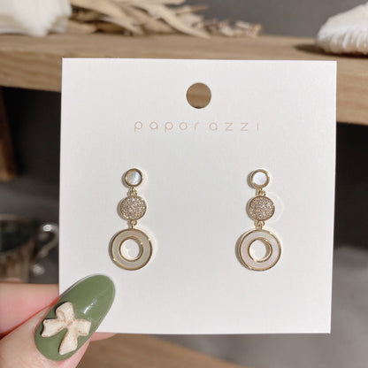Triple Circle Geometric Earring