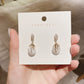 White Iridescent Pearl Earring