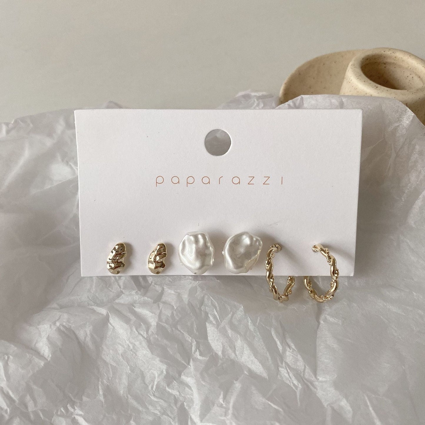 Variety Gold Stud Earrings