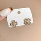 Four Leaf Clover Pearl Earrings