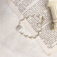 White Iridescent Pearl Bracelet
