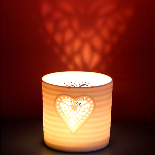 Romantic Ceramic Candle Holder