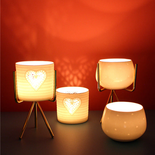 Romantic Ceramic Candle Holder