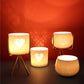 Trendy Ceramic Candle Holder with Gold Stand