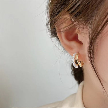 Double Layered Hoop Earrings