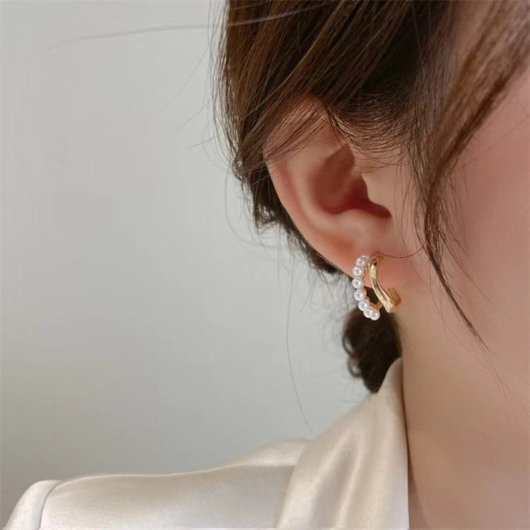 Double Layered Hoop Earrings