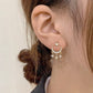 Star and Moon Small Dangle Earrings