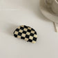 Checkered Glossy Hair Claw Variety