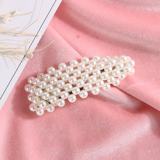 Pearl Embellished Hair Clips