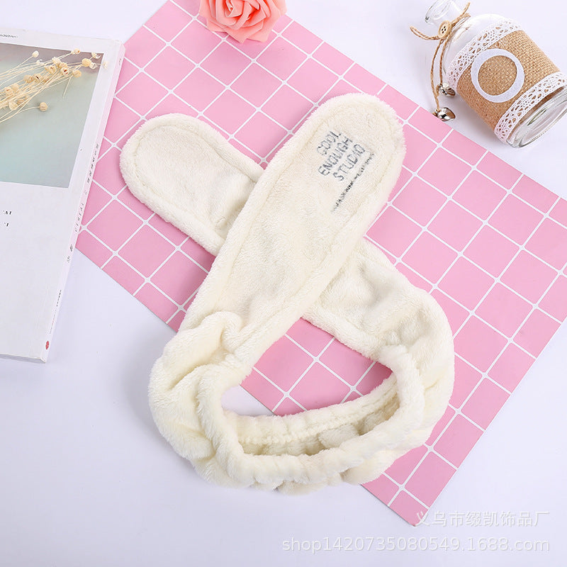 Scrunched Plush Facial Headbands