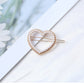 Pearl Embellished Heart Hair Pin