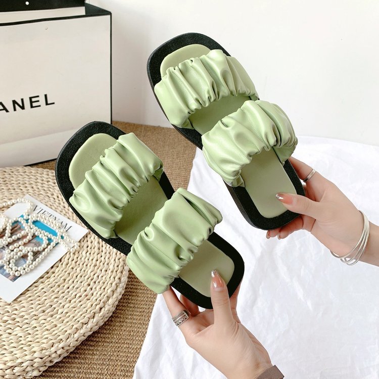 Ruched Platform Sandals