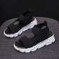 Knit Sports Platform Sandals