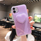 Glittery Phone Case with Heart Pop Socket