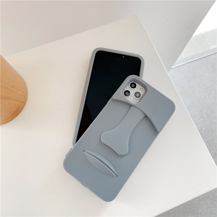 Gray Stone Face Phone Case