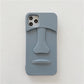 Gray Stone Face Phone Case