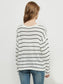 Crew Neck Minimalist Striped Sweater