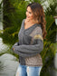 Color Blocked Cozy V-Neck Pullover