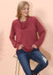 Cowl Neck Long Sleeve Pullover