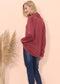 Cowl Neck Long Sleeve Pullover