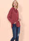 Cowl Neck Long Sleeve Pullover