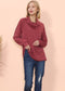 Cowl Neck Long Sleeve Pullover