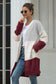 Color Blocked Sherpa Cardigan