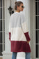 Color Blocked Sherpa Cardigan