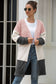Color Blocked Sherpa Cardigan
