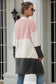 Color Blocked Sherpa Cardigan