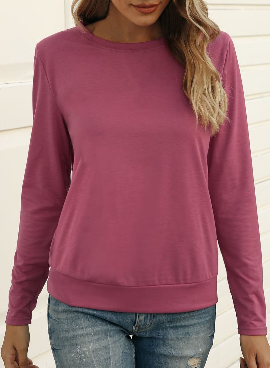 Basic Long Sleeve Light Sweater