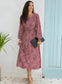 Puffed Sleeve Gathered A-Line Dress