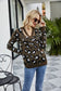 Leopard Print Warm Knit Sweater