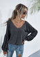 Heather Off-Shoulder Pocket Tunic Top