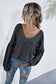 Heather Off-Shoulder Pocket Tunic Top