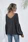 Heather Off-Shoulder Pocket Tunic Top