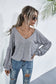 Heather Off-Shoulder Pocket Tunic Top